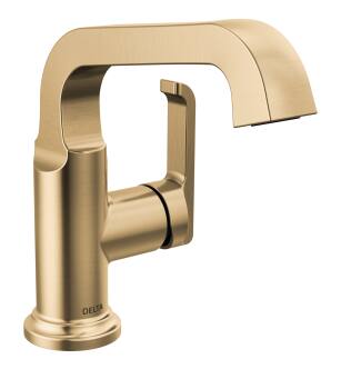 Delta Tetra™ 589SH-CZ-PR-DST Single Handle Bathroom Faucet in Lumicoat Champagne Bronze