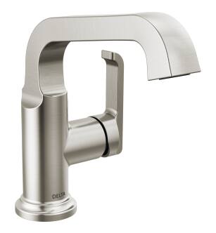 Delta Tetra™ 589SH-SS-PR-DST Single Handle Bathroom Faucet in Lumicoat Stainless