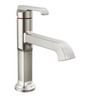 Delta Tetra™ 589-SS-PR-DST Single Handle Bathroom Faucet in Lumicoat Stainless