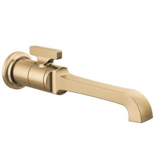 Delta Tetra™ T3589LF-CZ-PR-WL Single Handle Wall Mount Bathroom Faucet Trim in Lumicoat Champagne Bronze