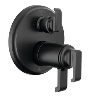 Delta Tetra™ T27T889-BL TempAssure 17T Series Integrated Diverter Trim with 3-Setting in Matte Black