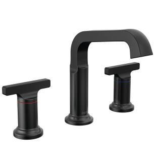 Delta Tetra™ 35587-BL-DST Two Handle Widespread Bathroom Faucet in Matte Black
