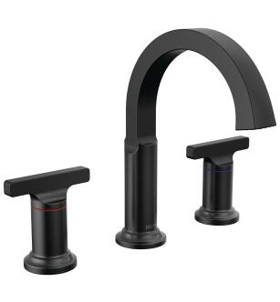 Delta Tetra™ 355887-BL-DST Two Handle Widespread Bathroom Faucet in Matte Black