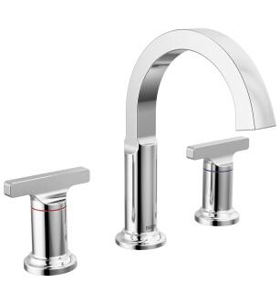 Delta Tetra™ 355887-PR-DST Two Handle Widespread Bathroom Faucet in Lumicoat Chrome
