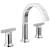 Delta Tetra™ 355887-PR-DST Two Handle Widespread Bathroom Faucet in Lumicoat Chrome