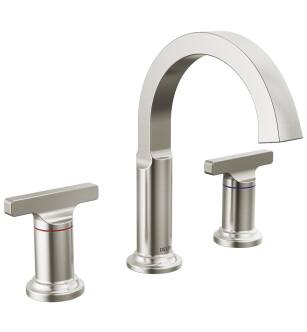 Delta Tetra™ 355887-SS-PR-DST Two Handle Widespread Bathroom Faucet in Lumicoat Stainless