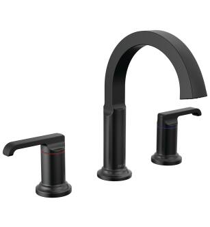 Delta Tetra™ 35588-BL-DST Two Handle Widespread Bathroom Faucet in Matte Black