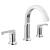 Delta Tetra™ 35588-PR-DST Two Handle Widespread Bathroom Faucet in Lumicoat Chrome