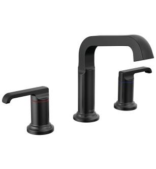 Delta Tetra™ 35589-BL-DST Two Handle Widespread Bathroom Faucet in Matte Black