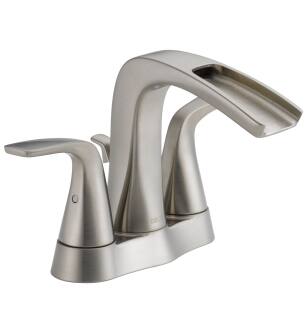 Delta Tolva® 25724LF-SS-ECO Two Handle Centerset Bathroom Faucet in Stainless