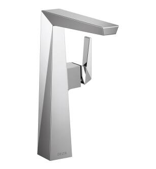 Delta Trillian™ 743-PR-DST Single Handle Vessel Bathroom Faucet in Lumicoat Chrome