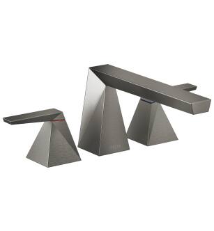 Delta Trillian™ T2743-KS-PR Two-Handle Roman Tub Trim in Lumicoat Black Stainless