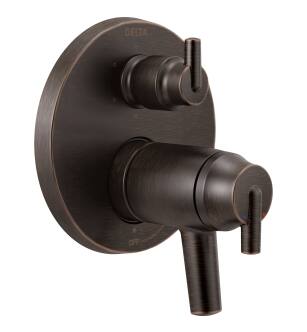Delta Trinsic® T27T959-RB Contemporary Two Handle TempAssure® 17T Series Valve Trim with 6-Setting Integrated Diverter in Venetian Bronze
