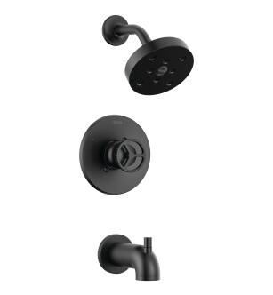 Delta Trinsic® T14458-BL H2O Tub Shower Trim in Matte Black