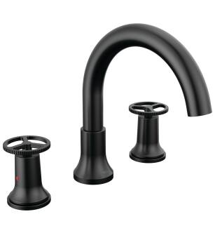 Delta Trinsic® T2758-BL Roman Tub Faucet Trim in Matte Black