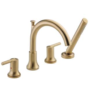 Delta Trinsic® T4759-CZ Roman Tub with Hand Shower Trim in Champagne Bronze