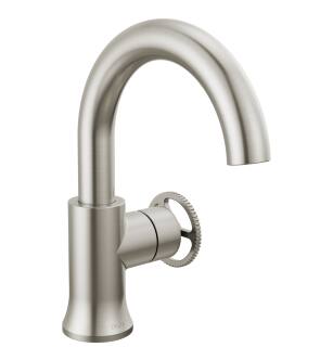 Delta Trinsic® 558HAR-SS-DST Single Handle Bathroom Faucet in Stainless