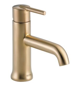 Delta Trinsic® 559LF-CZMPU Single Handle Bathroom Faucet Three Hole Deck Mount in Champagne Bronze