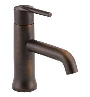 Delta Trinsic® 559LF-RBMPU Single Handle Bathroom Faucet Three Hole Deck Mount in Venetian Bronze