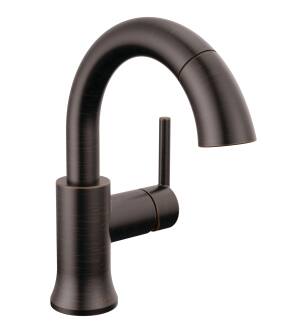 Delta Trinsic® 559HAR-RBPD-DST Single Handle Pull Down Bathroom Faucet in Venetian Bronze