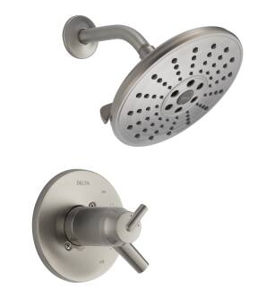 Delta Trinsic® T17T259-SSH2O TempAssure® 17T Series H2Okinetic® Shower Trim in Stainless