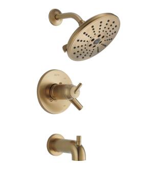 Delta Trinsic® T17T459-CZH2O TempAssure® 17T Series H2Okinetic® Tub & Shower Trim in Champagne Bronze
