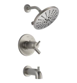 Delta Trinsic® T17T459-SSH2O TempAssure® 17T Series H2Okinetic® Tub & Shower Trim in Stainless