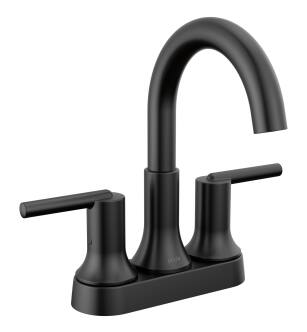 Delta Trinsic® 2559-BLMPU-DST Two Handle Centerset Bathroom Faucet in Matte Black