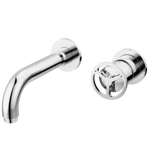 Delta Trinsic® T3558LF-WL Two Handle Wall Mount Bathroom Faucet Trim in Chrome