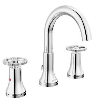 Delta Trinsic® 3558-MPU-DST Two Handle Widespread Bathroom Faucet in Chrome