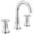 Delta Trinsic® 3558-MPU-DST Two Handle Widespread Bathroom Faucet in Chrome