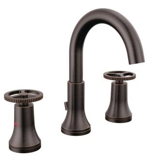 Delta Trinsic® 3558-RBMPU-DST Two Handle Widespread Bathroom Faucet in Venetian Bronze