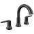 Delta Trinsic® 3559-BLPD-DST Two Handle Widespread Pull Down Bathroom Faucet in Matte Black