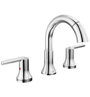 Delta Trinsic® 3559-PD-DST Two Handle Widespread Pull Down Bathroom Faucet in Chrome