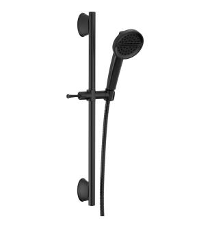 Delta Universal Showering Components 51386-BL 3-Setting Slide Bar Handshower in Matte Black