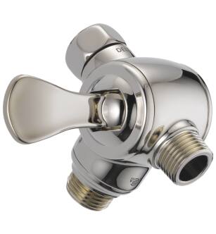 Delta Universal Showering Components U4929-PN-PK 3-Way Shower Arm Diverter for Hand Shower in Polished Nickel
