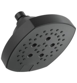 Delta Universal Showering Components 52663-BL 5-Setting H2Okinetic Shower Head in Matte Black