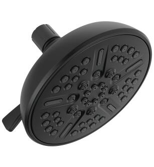 Delta Universal Showering Components 75898BL 8-Setting Shower Head in Matte Black