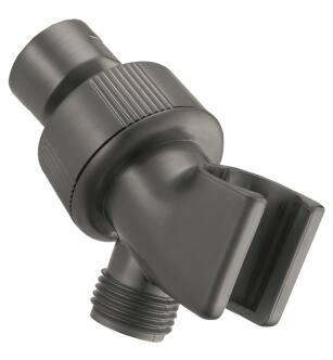 Delta Universal Showering Components U3401-KS-PK Adjustable Shower Arm Mount for Hand Shower in Black Stainless