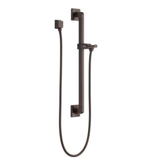 Delta Universal Showering Components 51500-RB Adjustable Slide Bar / Grab Bar Assembly with Elbow in Venetian Bronze