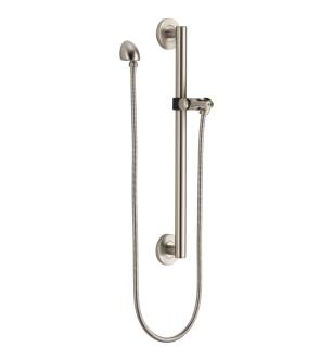 Delta Universal Showering Components 51600-SS Adjustable Slide Bar / Grab Bar Assembly with Elbow in Stainless
