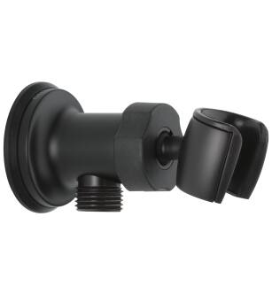 Delta Universal Showering Components U4985-BL-PK Adjustable Wall Mount Elbow in Matte Black