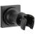 Universal Showering U4010-BL-PK Adjustable Wall Mount For Hand Shower In Matte Black