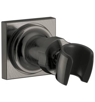 Universal Showering U4010-KS-PR-PK Adjustable Wall Mount For Hand Shower In Lumicoat Black Stainless