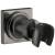 Universal Showering U4010-KS-PR-PK Adjustable Wall Mount For Hand Shower In Lumicoat Black Stainless