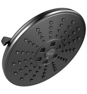 Delta Universal Showering Components 52688-BL H2Okinetic® 3-Setting Raincan Shower Head in Matte Black