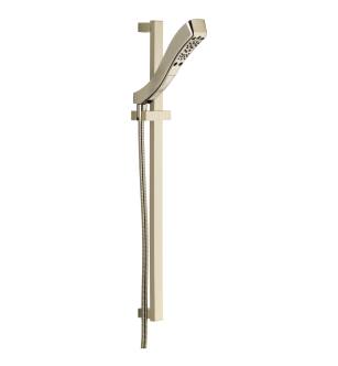 Delta Universal Showering Components 51552-PN H2Okinetic® 4-Setting Slide Bar Hand Shower in Polished Nickel