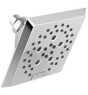 Delta Universal Showering Components 52664-PR H2Okinetic® 5-Setting Angular Modern Raincan Shower Head in Lumicoat Chrome