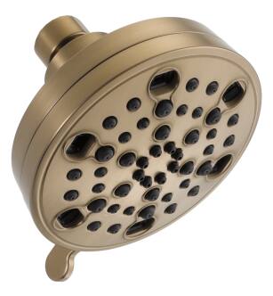 Delta Universal Showering Components 52638-CZ18-PK H2Okinetic® 5-Setting Contemporary Shower Head in Champagne Bronze