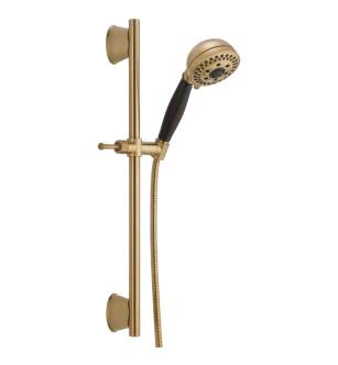 Delta Universal Showering Components 51559-CZ H2Okinetic® 5-Setting Slide Bar Hand Shower in Champagne Bronze